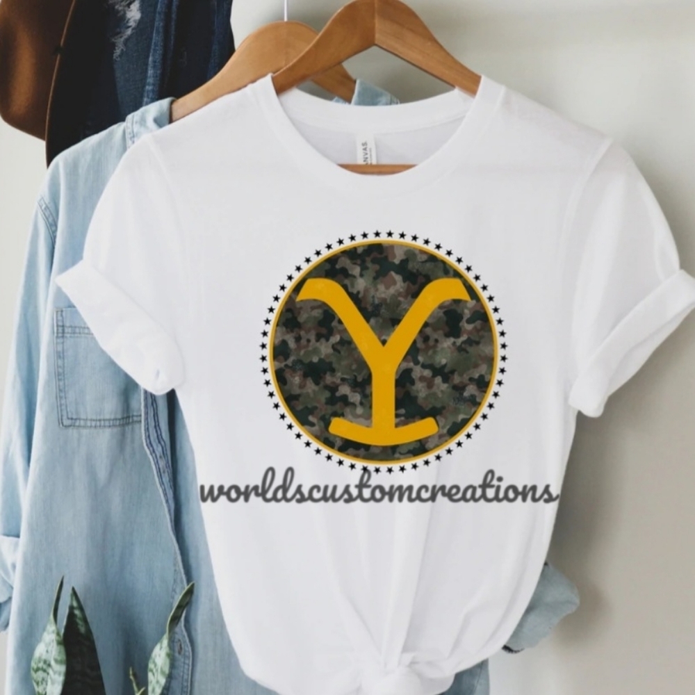 Camo Yellowstone tee - Picture 1 of 4